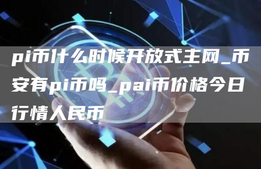 pi币什么时候开放式主网_binance有pi币吗_pai币价格今日行情人民币